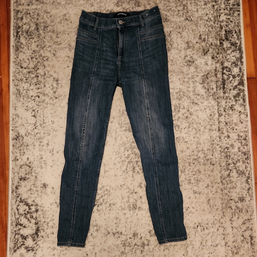 Express Super High Rise Ankle Legging Skinny Jeans